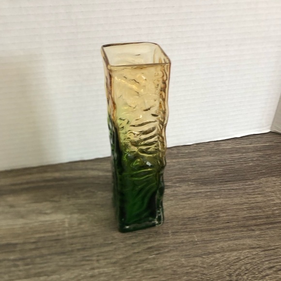 Vtg Japanese Tajima Bark Texture Gradient Vase - Picture 5 of 11